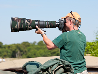 James Weis on safari in Botswana