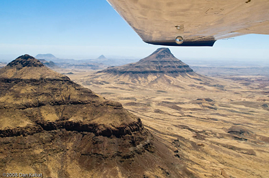 Flying over Damaraland