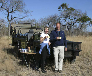 On safari at MalaMala, South Africa