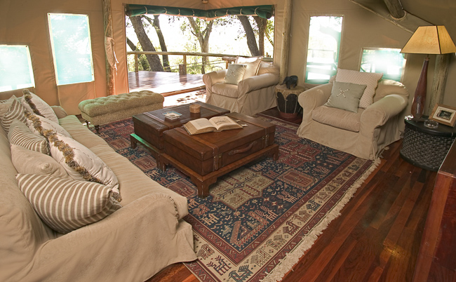 Villa Okavango lounge area