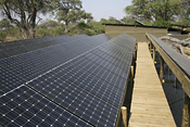 Solar Panel farm at Zarafa Camp