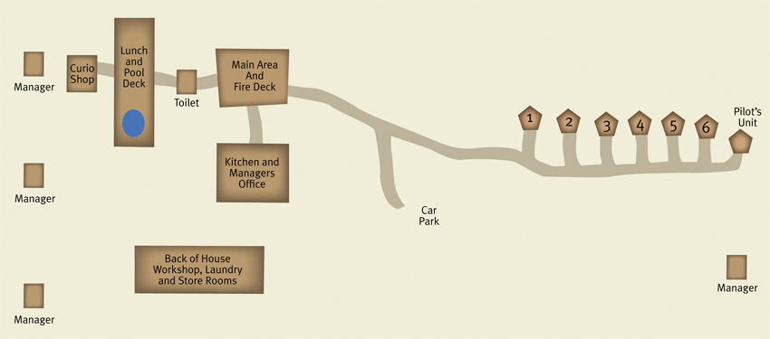 Map of Duba Plains camp