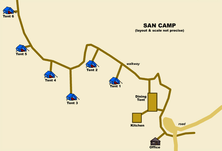 Map of San camp camp