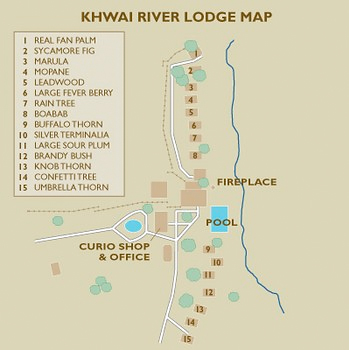 Map of Khwai River Lodge