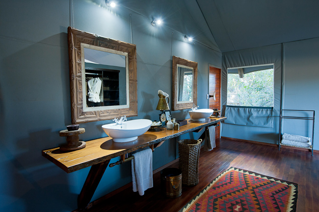 View of Guest Tent Bathroom