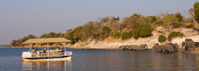 Boating on the Chobe River