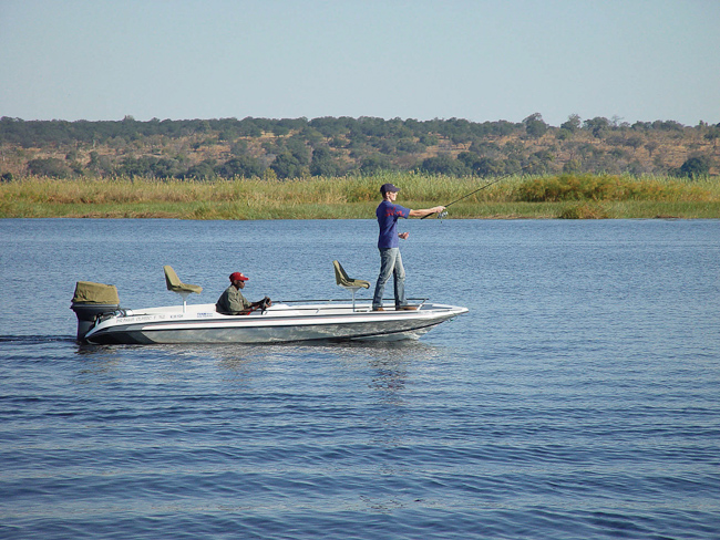 Fishing in the Zambezi river
