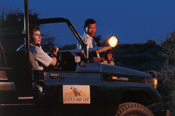 Night drives are a highlight at Deception Valley Lodge