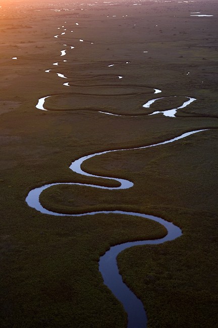 Serpentine channel of the Okavango