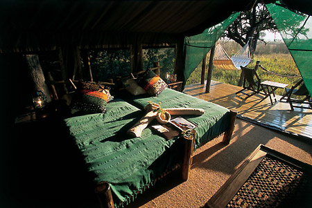 The meru-style tents are quite comfortable