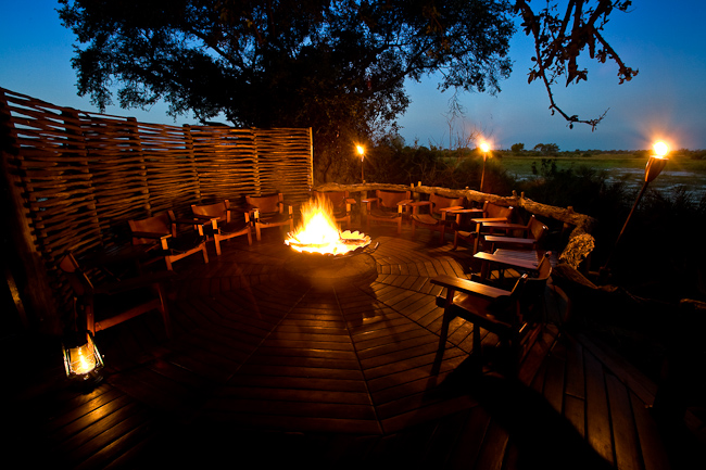 Campfire deck at Little Mombo