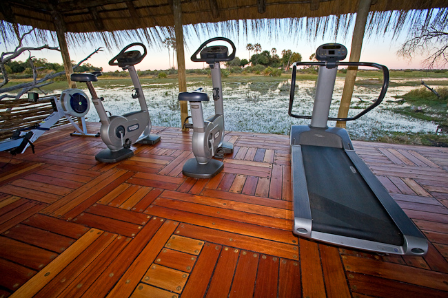 Fitness area and view