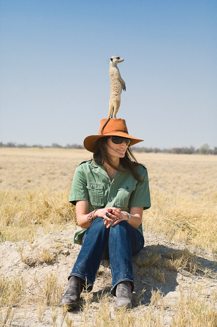 Catherine With A Meerkat Hat