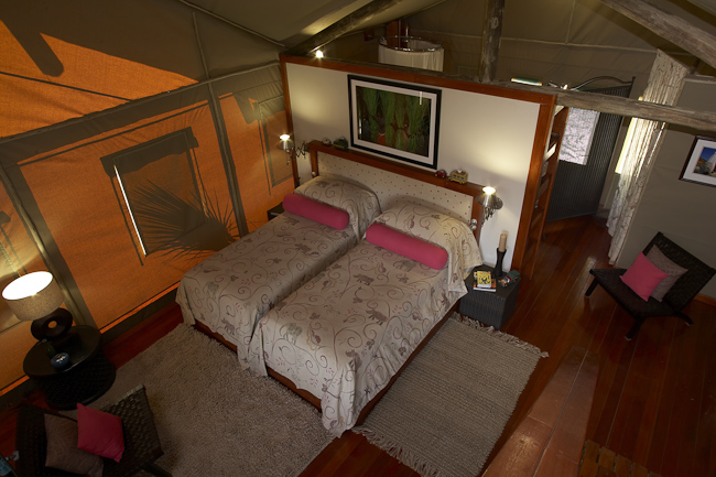 Family tent bedroom