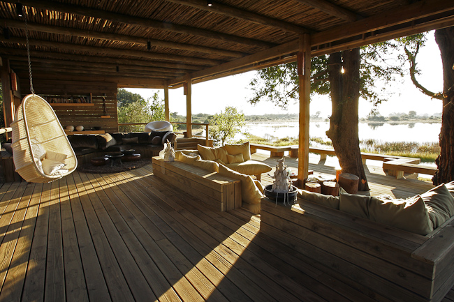 View from the lounge at Vumbura Plains