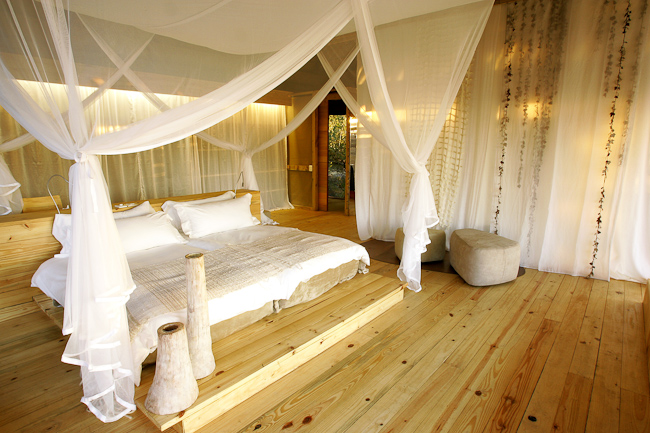 Open and airy bedroom