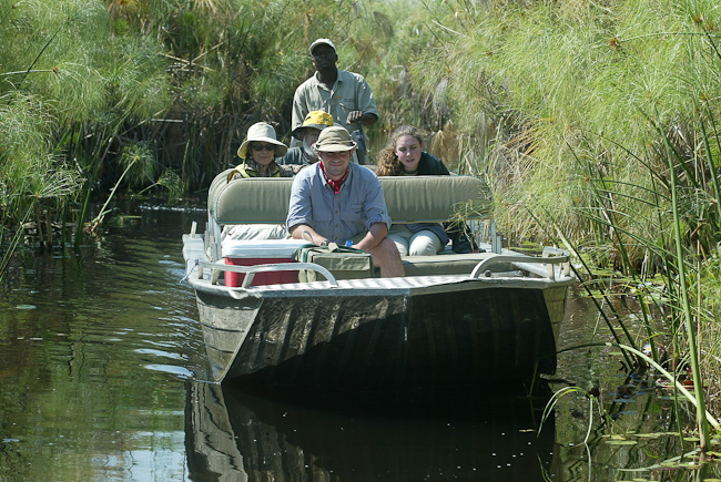 Boating is highly recommended at Vumbura Plains