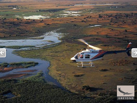 Helicopter rides over the Okavango