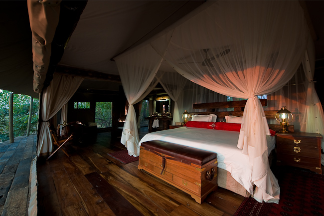 Guest tent bedroom