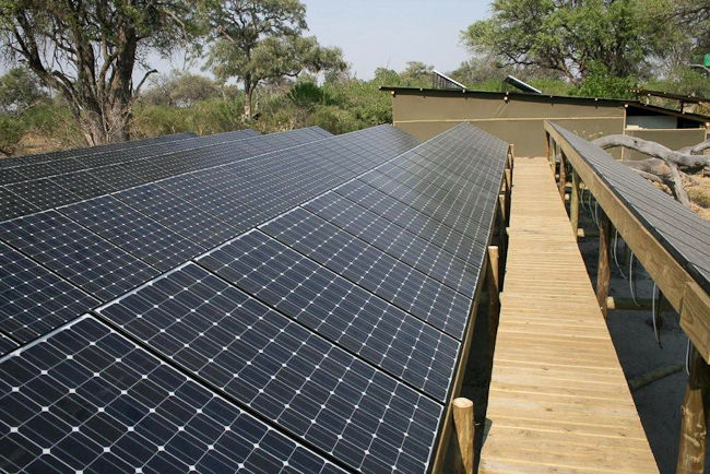 Solar Panel farm at 
