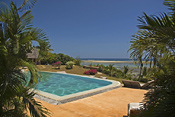 Garden and Beach villas share a pool