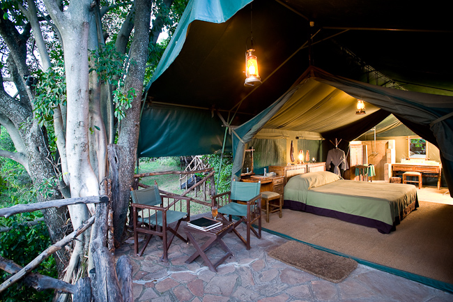 Tented Room at Kichwa Tembo Camp
