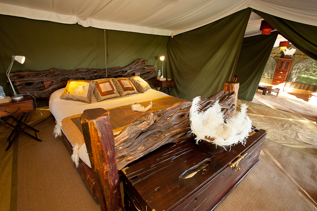 Bedroom Interior at Sala's Camp, Masai Mara National Park, Kenya