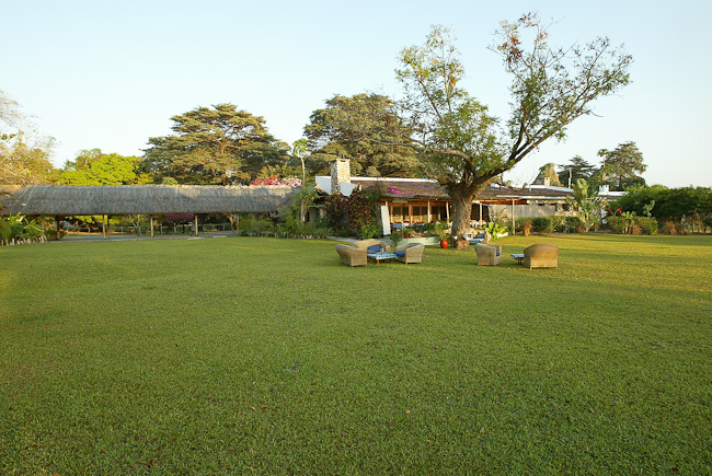 Lovely lawn at Chintheche