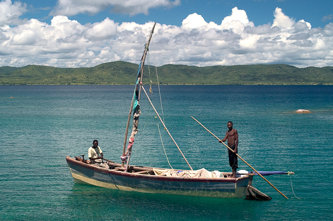 Fishing boat on Lake Malawi