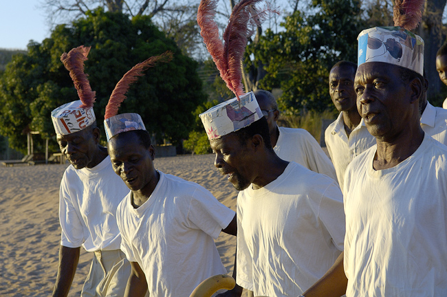 Local men dancing at Kaya Mawa