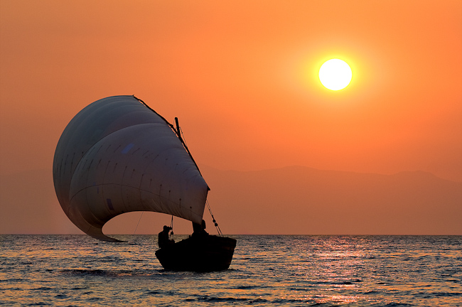 Sunset on the dhow