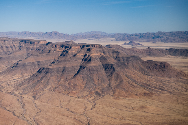 High above the Namib desert