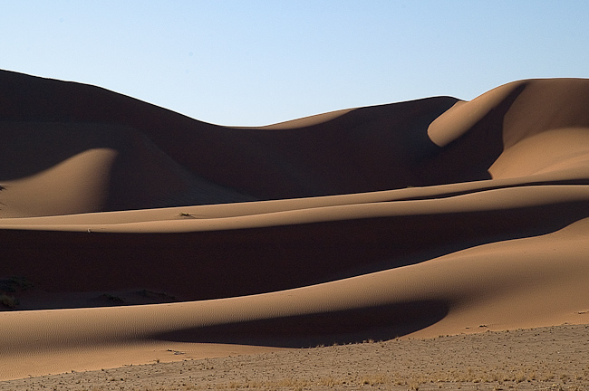 Rolling sand dunes at Sossusvlei