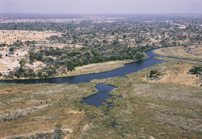 Kwando river and camp from above