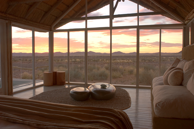 Guest bedroom view to the desert