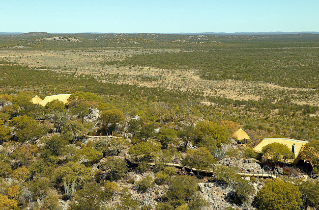 Aerial view over Little Ongava