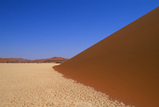 Red dunes on a Namibia safari