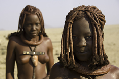 Himba girls at Serra Cafema