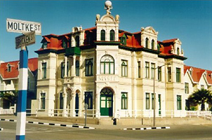 Bavarian architecture is the norm in Swakopmund, Namibia