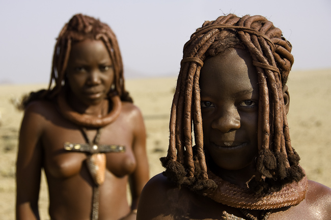 Striking Himba girls