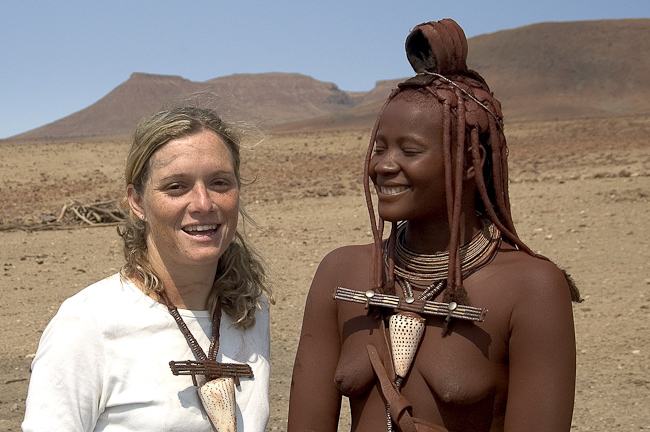Visiting a Himba settlement