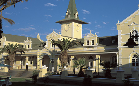 The Swakopmund Hotel is built in the beautifully restored Old Station Building dating to 1901