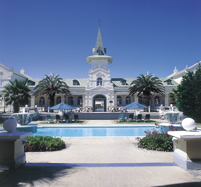 The Swakopmund Hotel swimming pool and terrace
