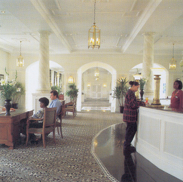 The Swakopmund Hotel reception and lobby