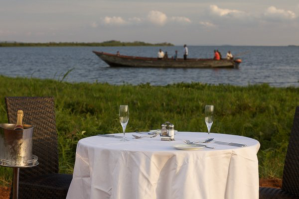View of Romantic Dinner