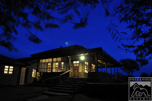 Virunga Safari Lodge at night