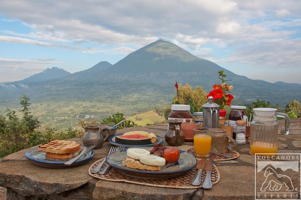 Breakfast at Virunga Safari Lodge