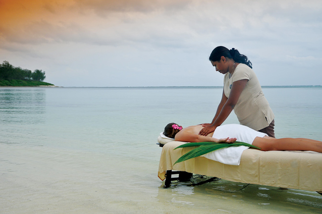 Massage on the beach