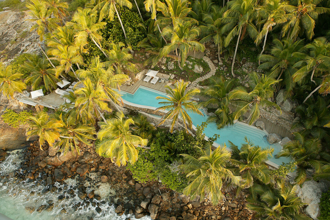 Main area pool from above