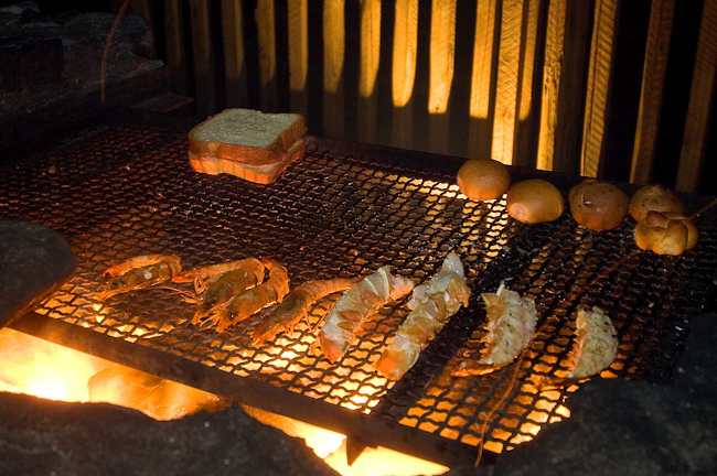 Seafood barbeque at Sunset grill